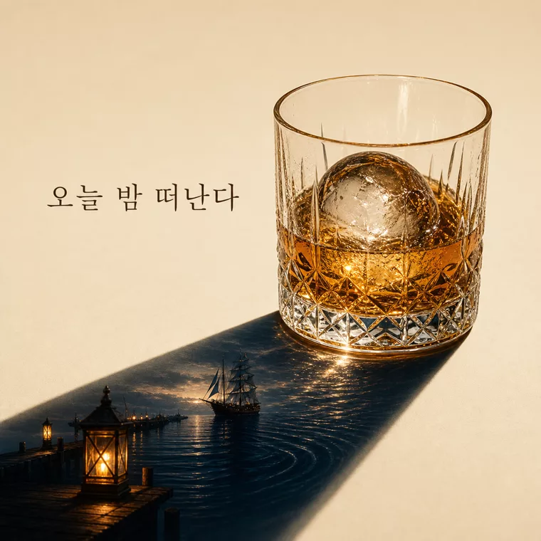 H 그림자서사 — 위스키잔