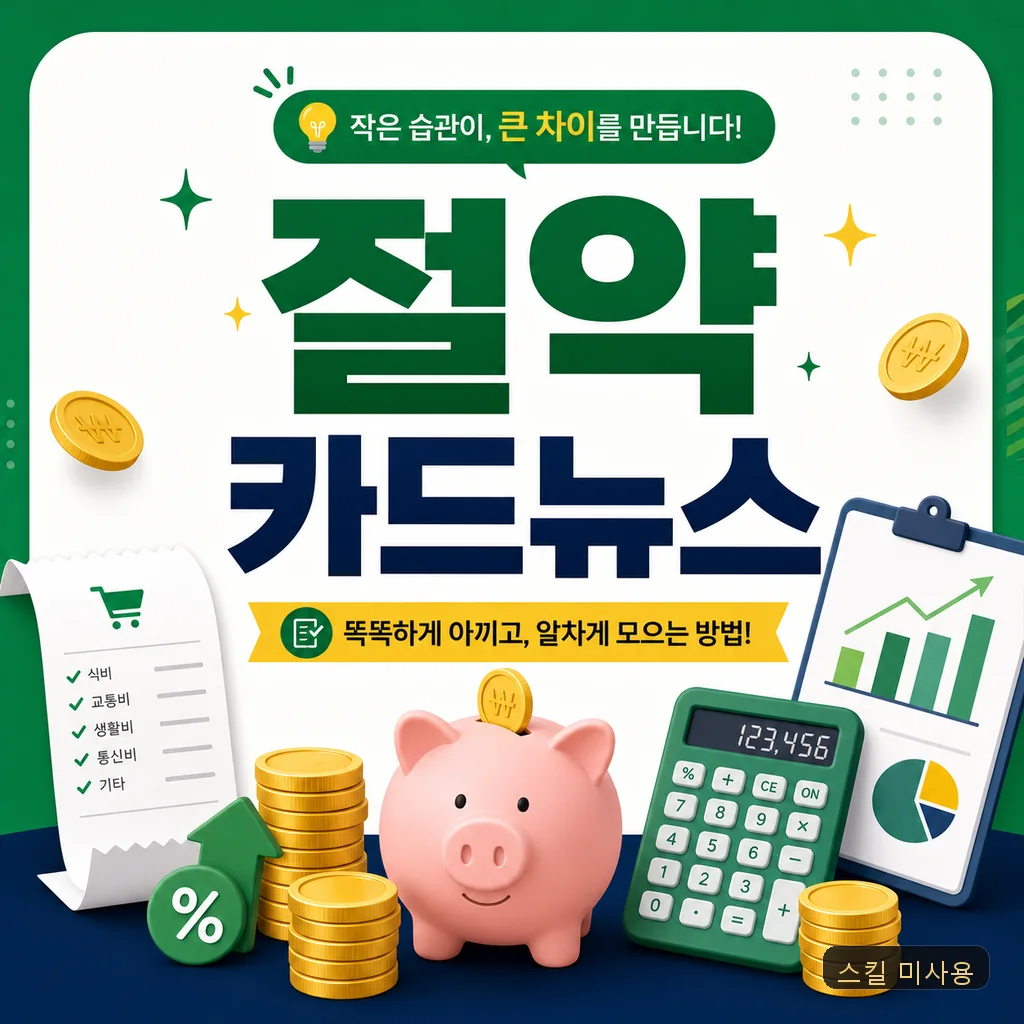 스킬 없이 — 절약 카드뉴스
