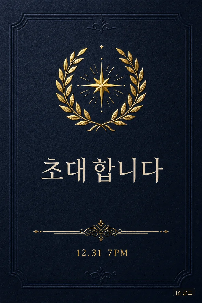 킷 컴파일 — L8 골드 포일