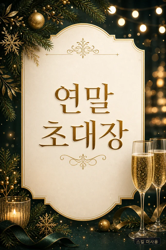 스킬 없이 — 연말 초대장